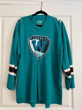 San Jose Sharks Teal Hockey Jersey-XL